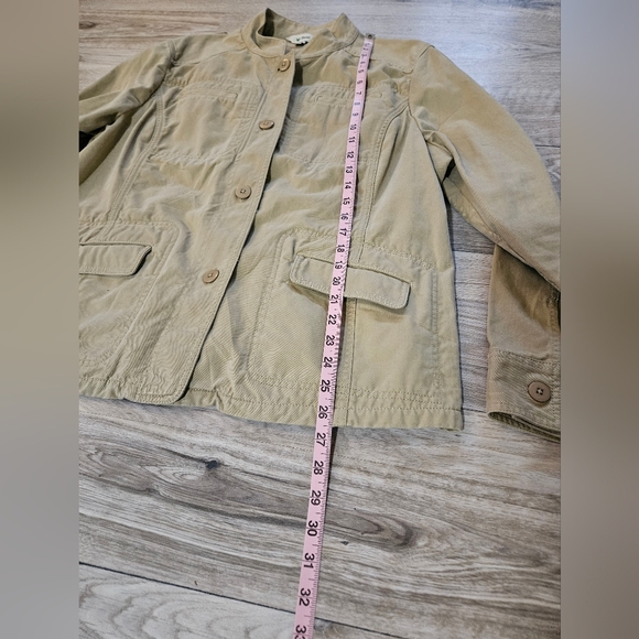 L L Bean Blazer Womens Size XL Full Button Long Sleeve Cotton Jacket 282451 - Picture 4 of 15